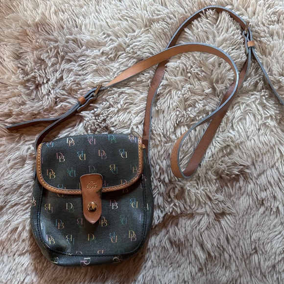 Dooney & Bourke Handbags - Vintage Dooney & Bourke Multicolored Monogram Crossbody Shoulder Bag